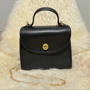 Vintage Coach Regina Satchel Crossbody Bag 9983 Black